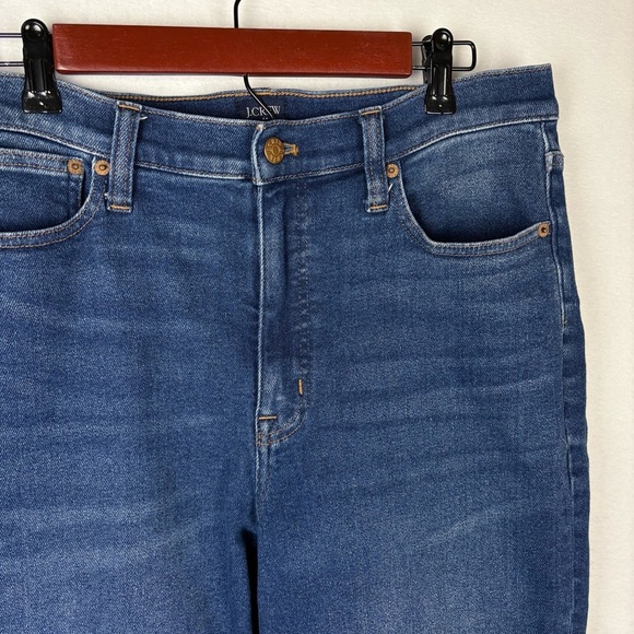 J. Crew Stovepipe High Rise Straight Blue Jeans - Picture 5 of 7